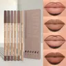 6pcs Nude Lip Liner Set creamy  pencils - Waterproof, Matte Finish, Long-Lasting & Smudge-Proof, Easy to Apply for All Skin Types Lipliner