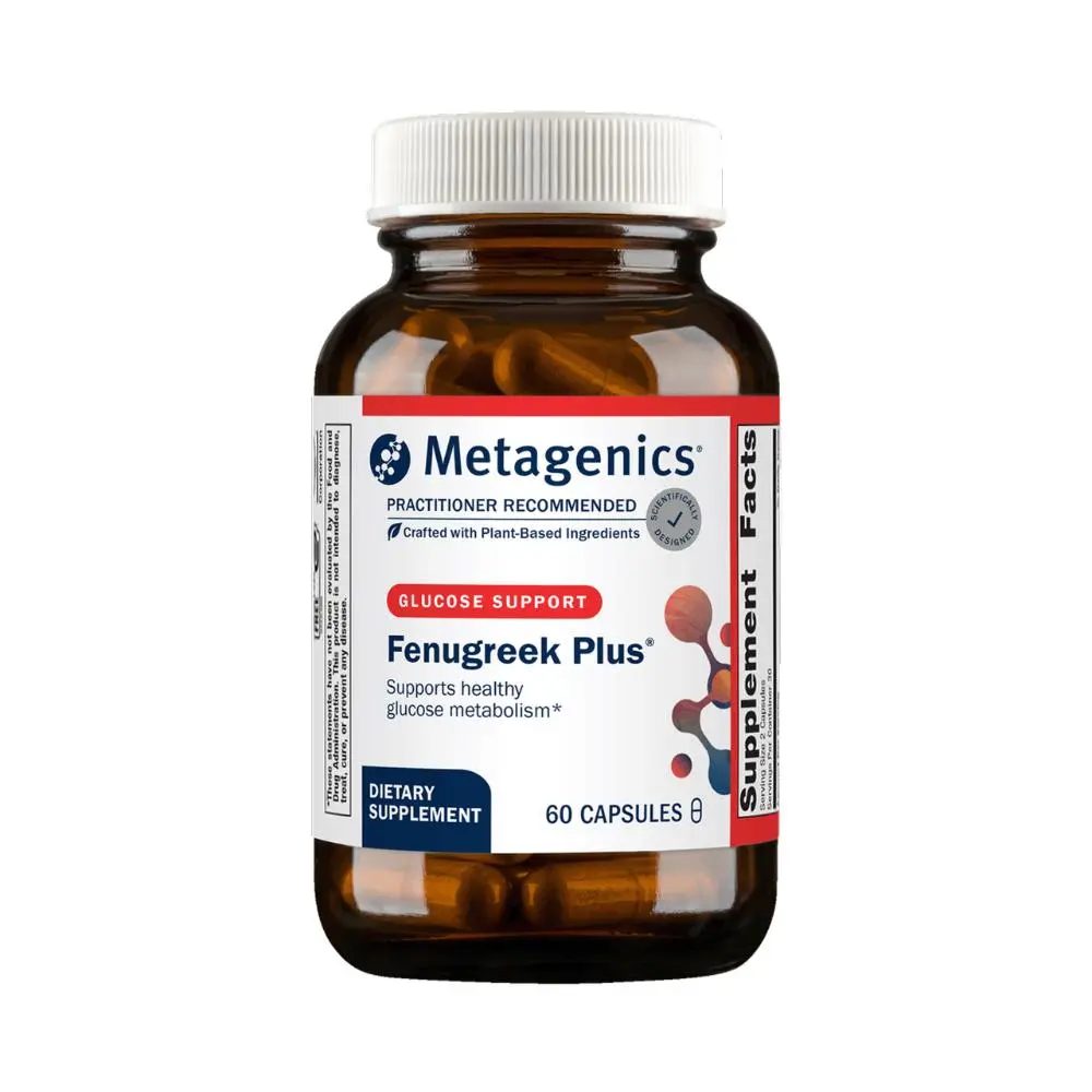 Metagenics Fenugreek Plus - Supports Healthy Metabolism - Vegetarian Herbal Support - with Bitter Melon & Gymnema Extract - Non-GMO & Gluten-Free - 60 Capsules