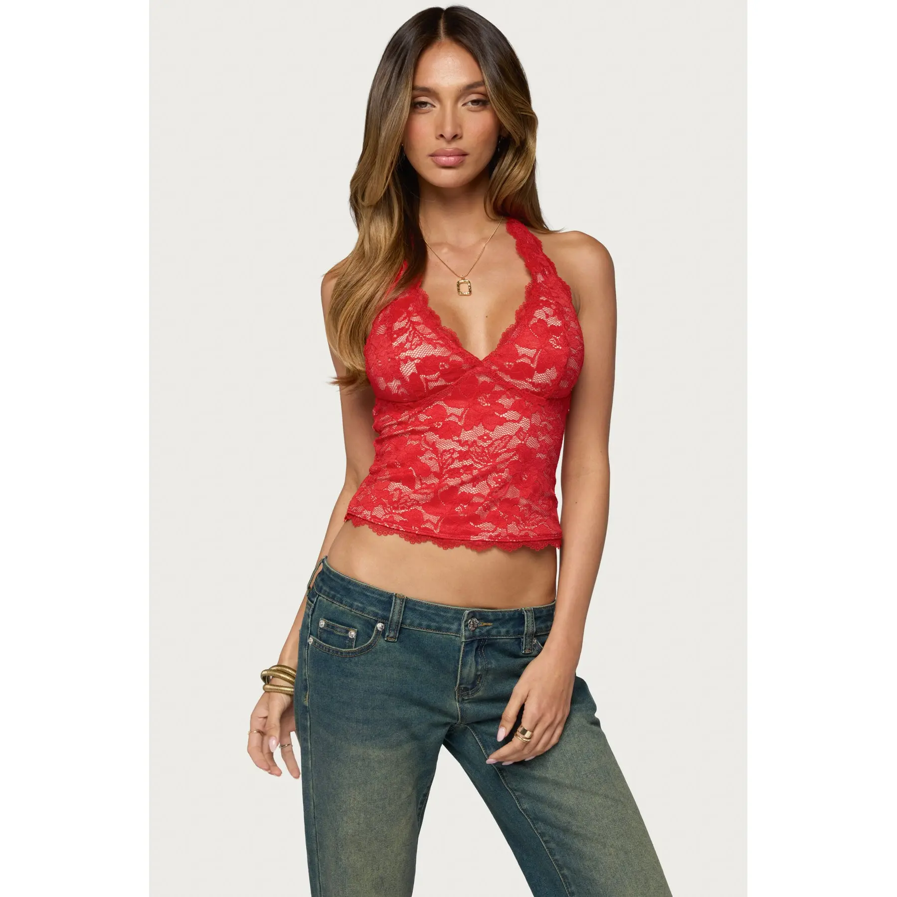 Dessa Lace Halter Top
