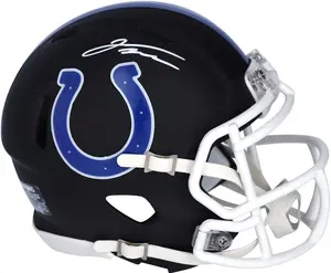 Jonathan Taylor Indianapolis Colts Autographed Riddell Black Matte Speed Mini Helmet - Fanatics Authentic Certified