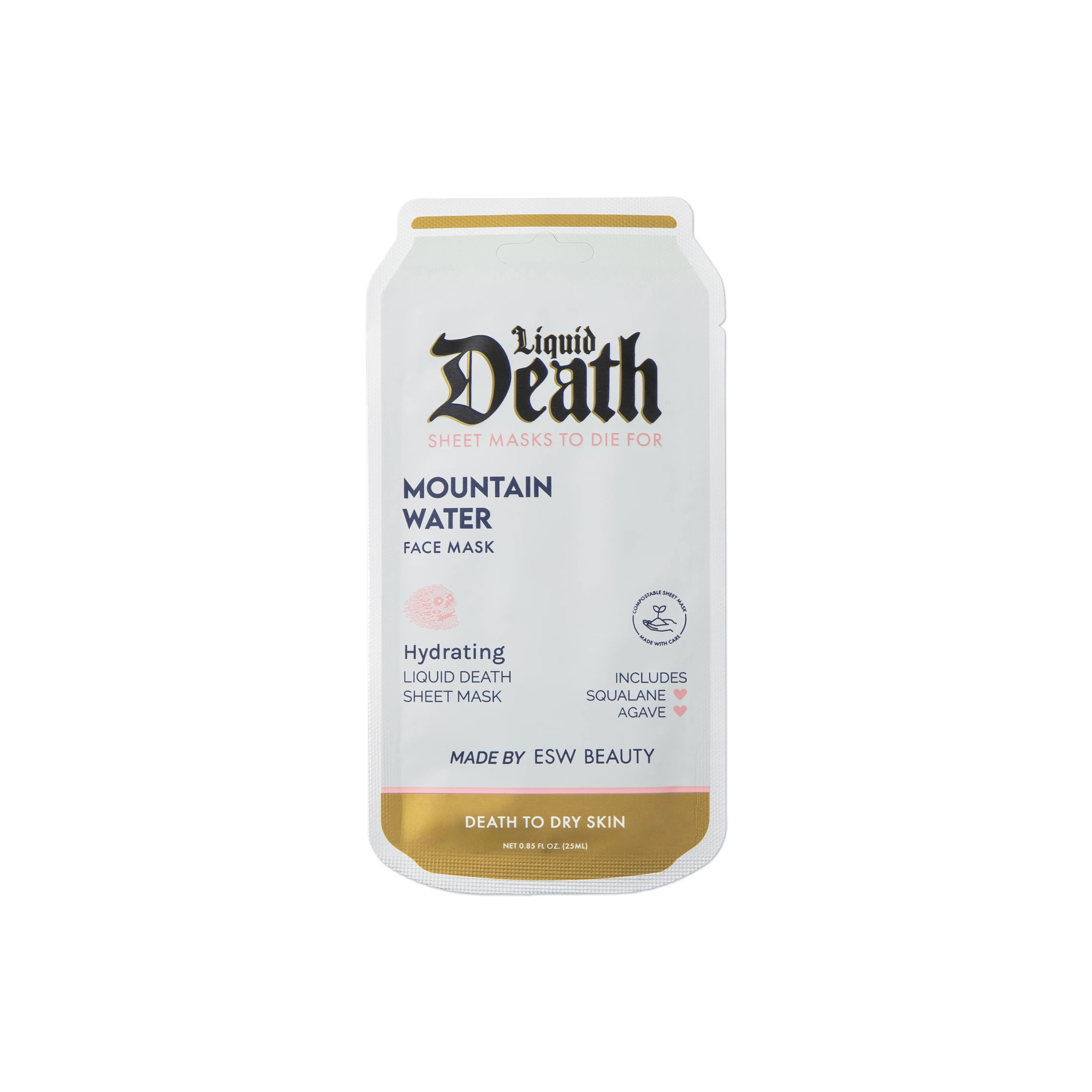 Mountain Water Hydrating Liquid Death Face Mask