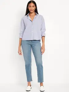 Old Navy Women's Curvy High-Waisted OG Straight Ankle Jeans