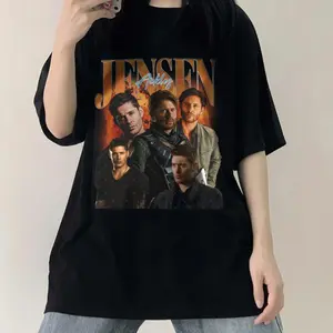 Limited Jensen Ackles Shirt, Vintage Jensen Ackles 90s Shirt, Jensen Ackles Graphic Unisex Y2k Clothing, Retro Jensen Ackles Shirt For Fan