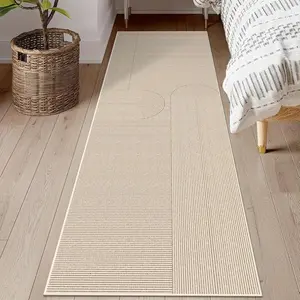 Striped Pattern Rug, 1 Count Non-slip Soft Floor Mat, Decorative Carpet for Home Living Room Bedroom Study Room, Home Decor
