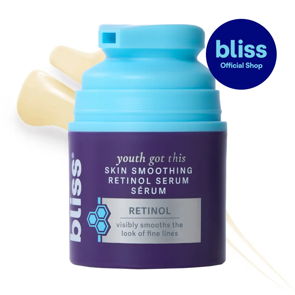 Bliss Retinol Serum Youth Got This Advanced Anti-Aging Formula - Reduces Fine Lines & Wrinkles - Dermatologist-Tested - Clinically Proven Results - Fragrance-Free & Vegan - 1 Fl Oz