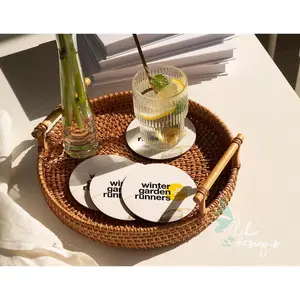 WGR Sublimated 4” Coasters with cork back