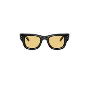 Ray-Ban Wayfarer Puffer Square Sunglasses in Black & Yellow