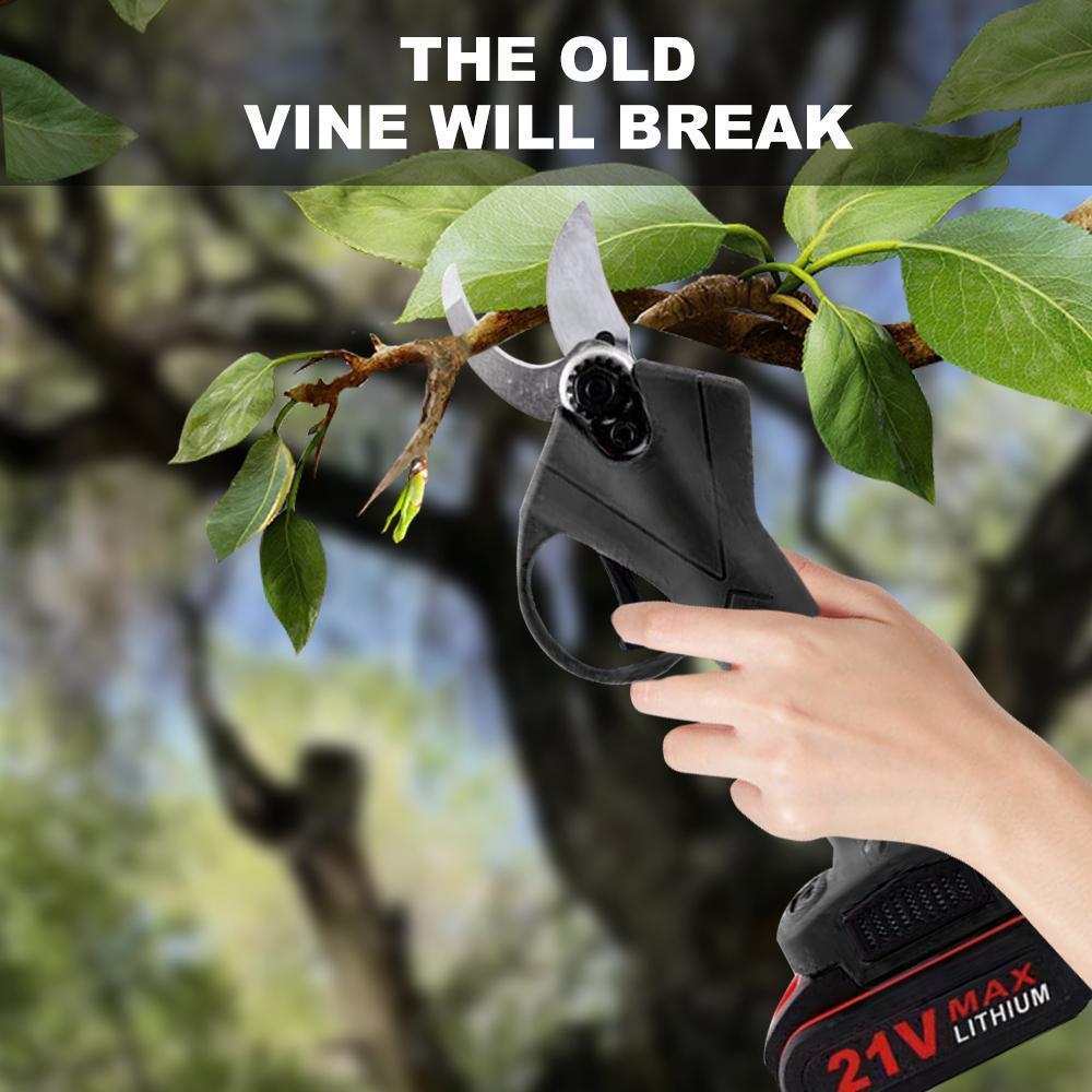 Rechargeable Cordless Pruning Shears Set - 2 Batteries + Charger Included, Electric Garden Tool for Effortless Branch Cutting, Orchard Maintenance, Landscaping Rechargeable Cordless Pruning Shears Set - 2 Batteries + Charger Included, Electric Garden Tool for Effortless Branch Cutting, Orchard Maintenance, Landscaping