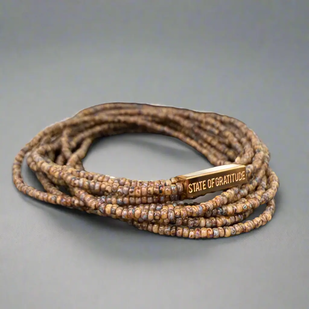 Pebble Gratitude Bracelet Wrap