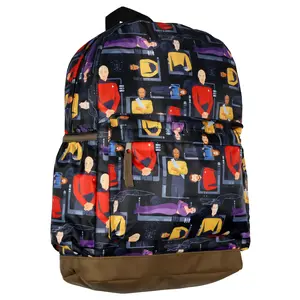 Star Trek Backpack AOP Command Division Character Design Travel School Bag 17"