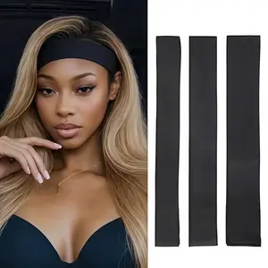 Single black headband, widened to prevent slipping, tied to prevent hair from falling off, makeup dye anti sticking to forehead, breathable and non scalp tightening, can be washed repeatedly, versatile in multiple scenarios