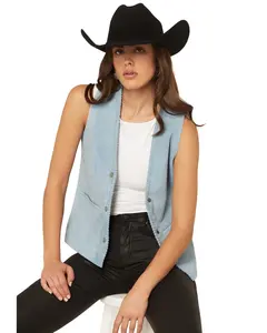 Idyllwind Women's Women'S Mavert Suede Fringe Vest - Iwfa25v68-Ltbl