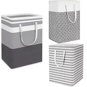 75L Large Capacity Laundry Basket – Waterproof Fabric Foldable Storage Bag for Clothes & Sundries, Lightweight Durable Hamper for Home Organization