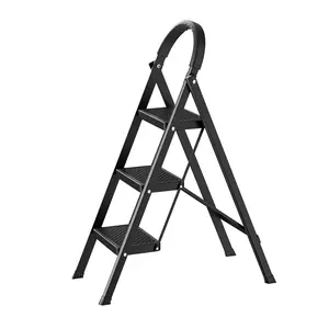3 Step Ladder Folding Step Stool, Multi-Purpose Collapsible Ladder for Home or RV Outdoor Work, Heavy Duty 330 lbs Load Step Ladder,