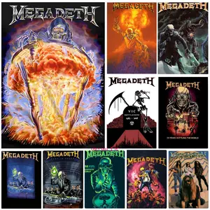 M-Megadeth Poster Bedroom Home Decor Art Poster Perfect Gift for Family and Friends