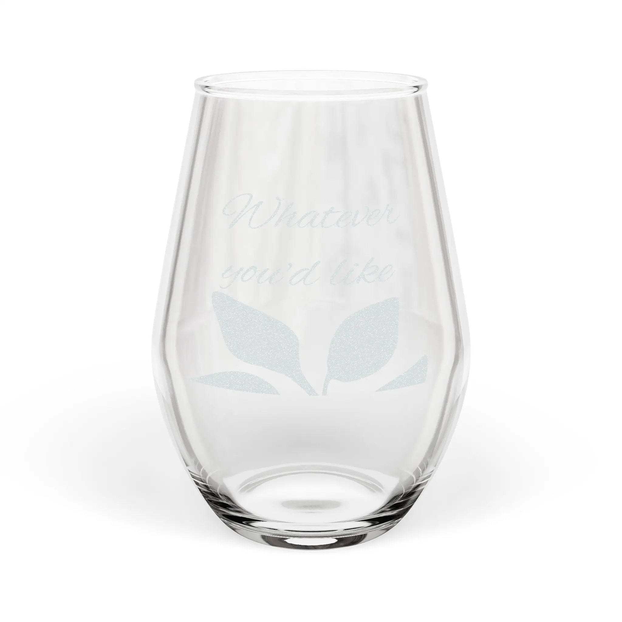 The Held Together Stemless Glass – Personalized Wine Glass