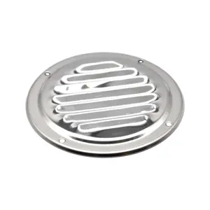 Marine City 304 Stainless Steel Round Louvered Vent – 4 Inch, Durable Air Vent