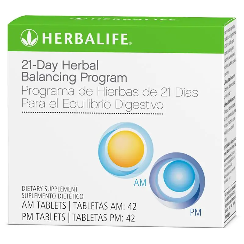 Herbalife 21-Day Herbal Balancing Program AM & PM Tablets Digestive Wellness Support Vitamin Supplement Daily Nutrition Herbal Formula Botanical Blend Dietary Supplement Morning & Evening Routine Tablet Format Wellness Program 21 Day Supply