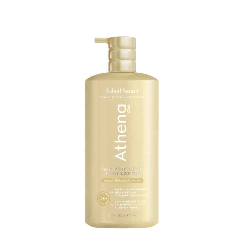 Salted Sunset - Athena Club Skin Perfecting Body Lotion | 24-Hour Hydration | Fast-Absorbing | Strengthens Skin | Dermatologist Tested
