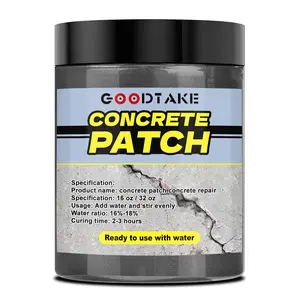 Concrete Repair, Concrete Patch for Repairing Spalls and Cracks in Concrete's and Masonry, Cement Crack Filler & Repair Cement -/Exterior (Grey, 16 Ounce)