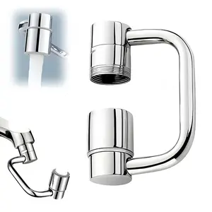 1440° Rotatable Faucet Aerator Extension, Sink Water Faucet Aerator Extensions 1080° Rotating Multifunctional Faucet Extender, 2 Modes Universal Swivel Faucet Extender for Bathroom Sink Kitchen