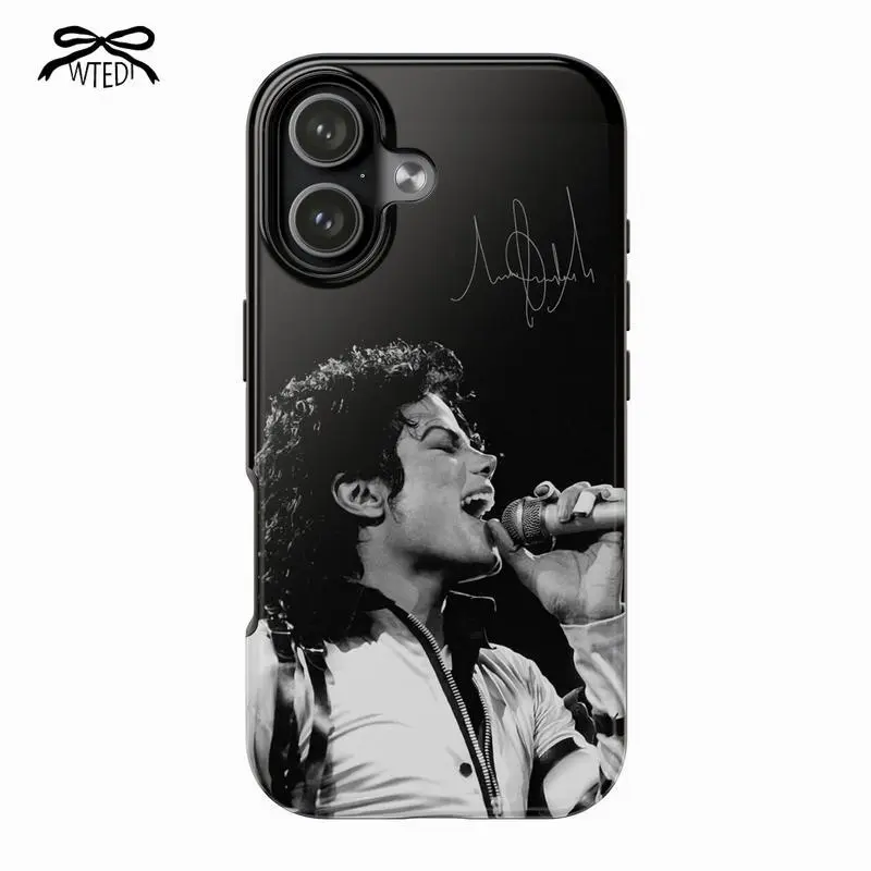 Michael Jackson Black or White Phone Case Suitable for iPhone 17-11 Pro Max/Plus and  Samsung Galaxy S23-25