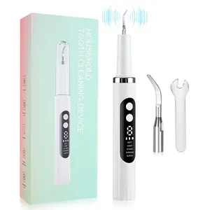 Electric Teeth Cleaner Brush, Cordless Teeth Cleansing, 5 Modes Plaque Remover, Tartar Cleaning Tool, 2 Replaceable Heads, Home Travel Kit, Oral Care Essentials, Cordless Tooth Cleaner