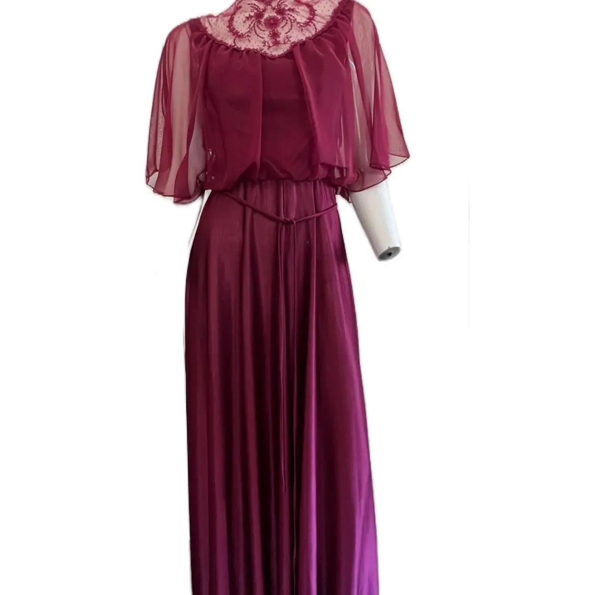 Oxblood Red Disco Dancing Special Occasion Dress