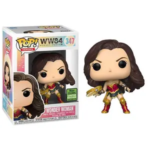 Funko Pop! Wonder Woman w/ Tiara Boomerang WW84 347 - Spring Convention Exclusive Vinyl Figure in PopShield Protector