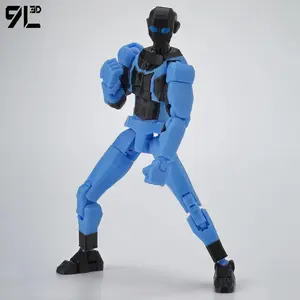 9L3D Multi-Jointed Articulated Action Figure Invincible Hero Black Mask Dummy13 Lucky13 T13 Battle Scene Dioramas Dynamic Posing