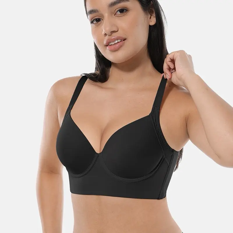 Luxury Push-Up Bra for Women | Full Support, Smooth Back, No Spillage