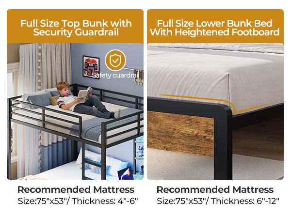 ADORNEVE Bunk Bed with Desk, Full Over Full Bunk Beds with Charging Station & Led Lights, 4 Storage Drawers & 2 Open Storage Shelves, Metal Loft Bed with Safety Guardrail & Ladder for Kids/Teen Bed Unit House Bunk Bed ADORNEVE Bunk Bed with Desk, Full Over Full Bunk Beds with Charging Station & Led Lights, 4 Storage Drawers & 2 Open Storage Shelves, Metal Loft Bed with Safety Guardrail & Ladder for Kids/Teen Bed Unit House Bunk Bed
