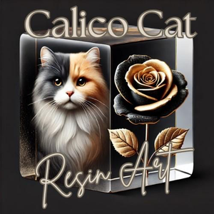 Calico Cat Resin Art