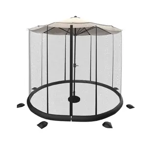 Pure Garden Patio Umbrella Mosquito Net - For 10-11' Umbrellas