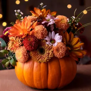 "Enchanted Gourd Garden" Fresh Flowers