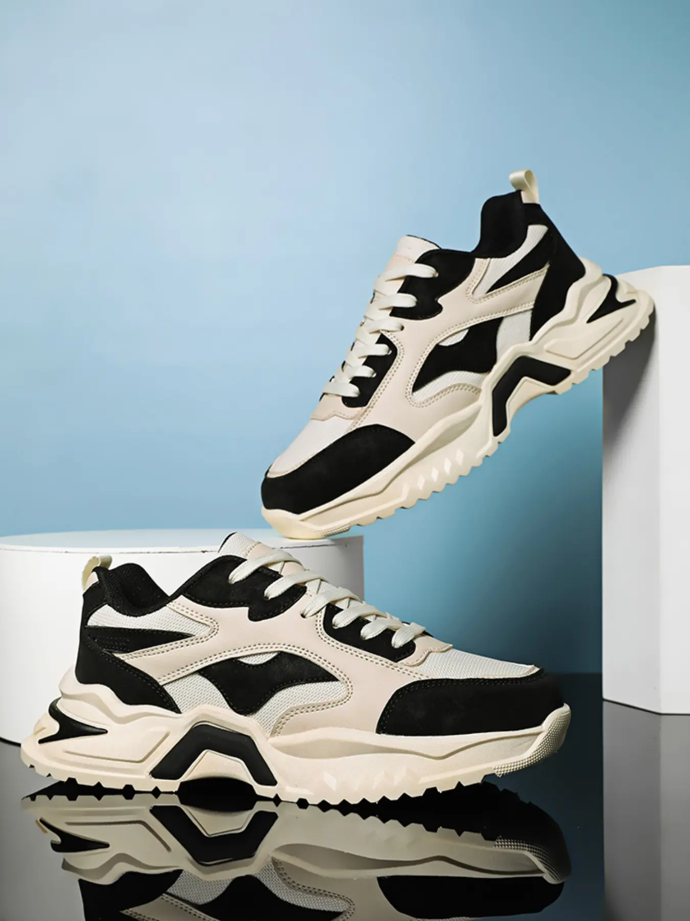 Autumn New Large Size Dad Shoes, Breathable Sporty Casual Shoes, Anti-Slip Versatile Vintage Men's Shoes, Comfortable Walking Sneakers, Trending Sneakers, All Seasons Sneakers