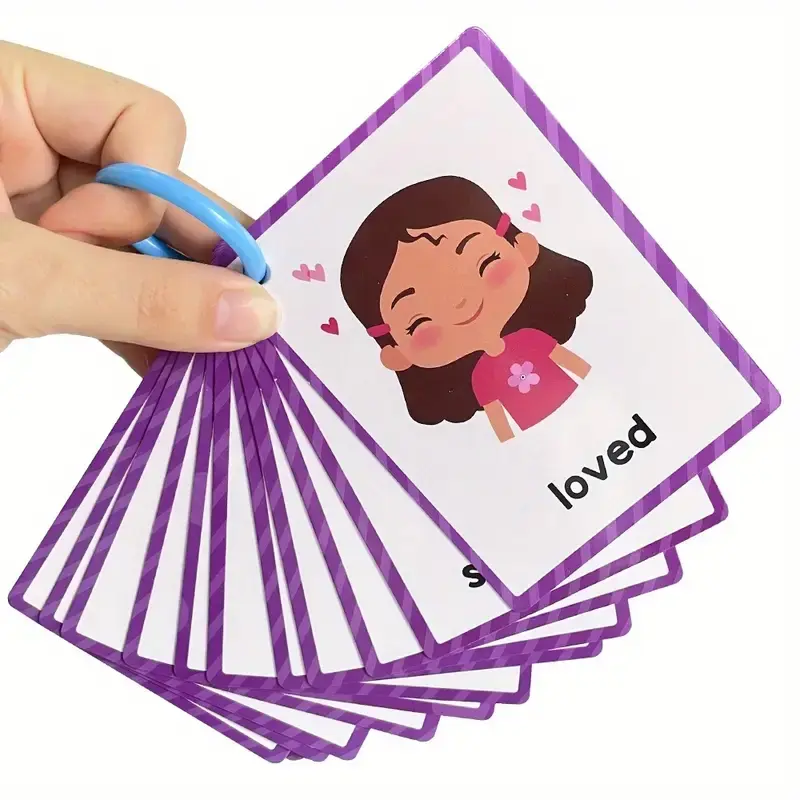 Children Emotion Recognition Flash Cards, Visual Stimulation Cards, Toddler Flash Cards, Emotional Vocabulary Learning Toys, Educational Toy for Kids, Fun and Interactive Learning Tools, Flashcards