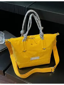 Casual Nylon Rope Knot Handbag, Durable Lightweight Design, Perfect for Everyday Use, Stylish and Functional Accessory