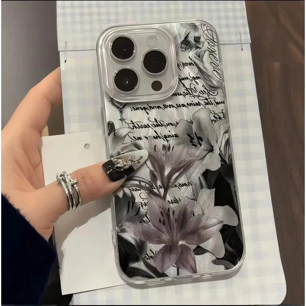 Floral Letter Pattern Phone Case For Redmi Note 15 14 13 12 11 10 9 8 7 S E Pro K90 80 70 60 50 40 Pro Max Turbo4 Pro Hard Cover