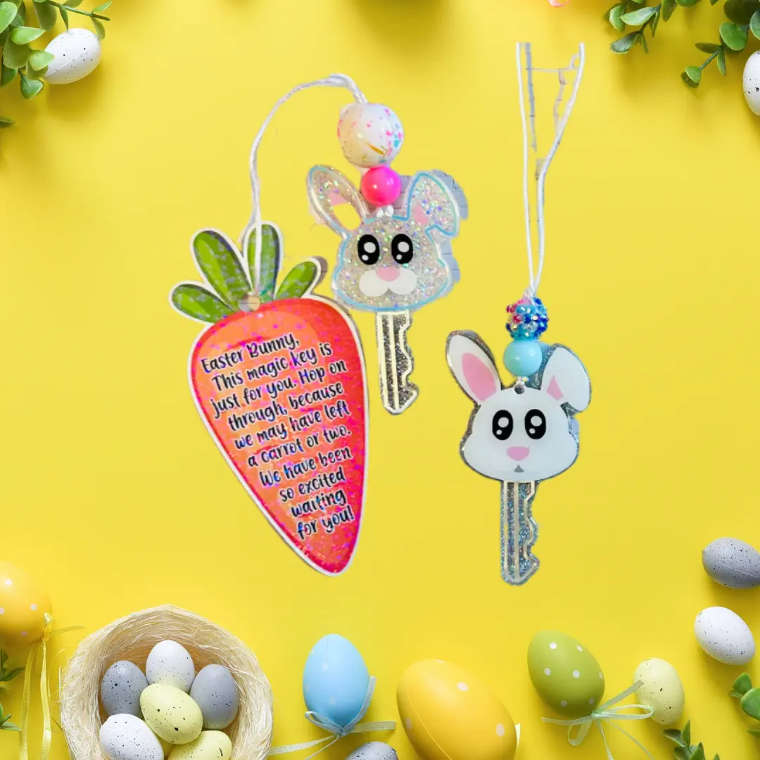 Handmade Easter Bunny Magic Key with Carrot Poem – A Special Tradition for Your Little Ones!