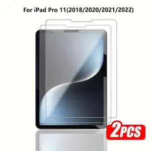 2-Pack for iPad Pro 11-inch (2022/2021/2020/2018) Screen Protector, Tempered Glass Scratch-Resistant, HD Transparent, Tablet Screen Protector, Phone Screen Protector, Tablet Screen Protection, Phone Screen Protection, Durable Glass