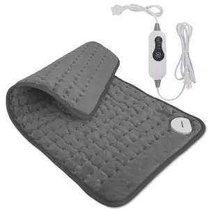 Winter Essential 24"x12" Heating Pad 3 Heat Settings Dual-Sided Moist Heat Electric Pad for Wet Dry Heat Skin-Friendly Material Overheat Protection Auto Shut-Off Machine Washable Christmas Gift Back Fatigue Relief Fleece with Heated Massage Table 3D Calen