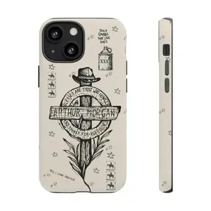 Red Dead Redemption 2 gaming phone case, compatible with iPhone 17/16/15/14/13/12/11 Pro Max/Plus and Samsung Galaxy S23FE/22/23/24/25.