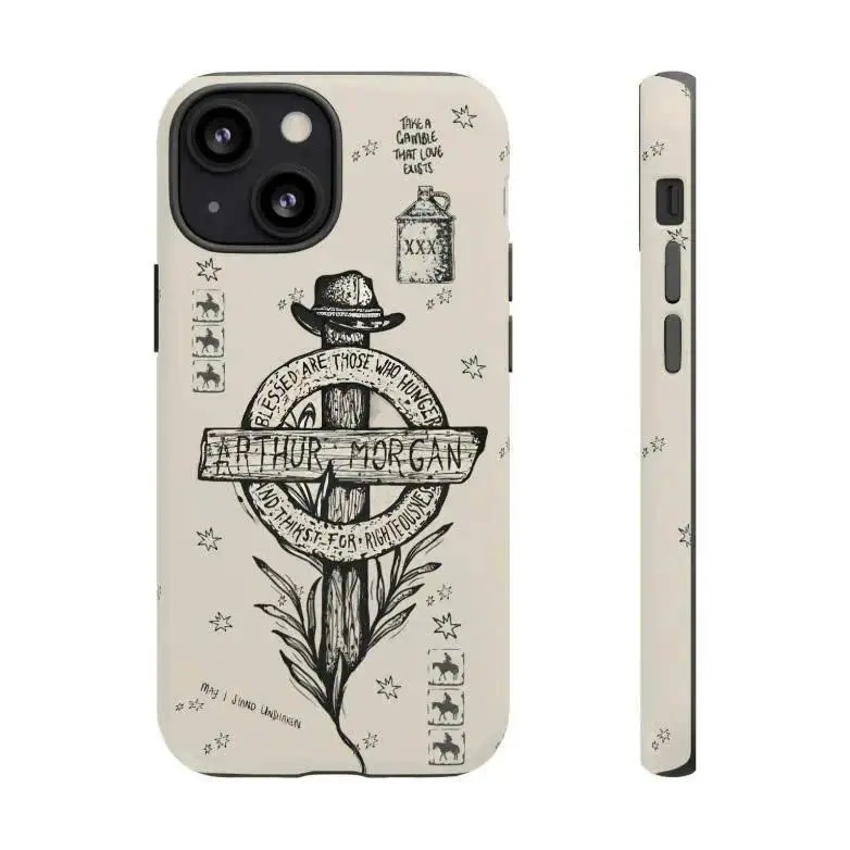 Red Dead Redemption 2 gaming phone case, compatible with iPhone 17/16/15/14/13/12/11 Pro Max/Plus and Samsung Galaxy S23FE/22/23/24/25.