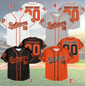 Custom Name & Number Baltimore Baseball Team Jersey, Jersey For Fan, Baseball Lovers