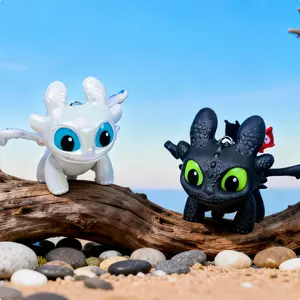 Flying Dragon Trainer Toothless Night Fury Glow-in-the-Dark Keychain with Sound and Light Backpack Accessory, Glow-in-the-Dark Toothless Keychain Cute Bag Charm, Car Key Chain Adorable Mini Figurine, Bag Accessory, Gift