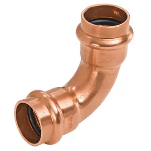 NIBCO  0.5 in. Contractor Press Copper 90 deg Elbow - Pack of 10