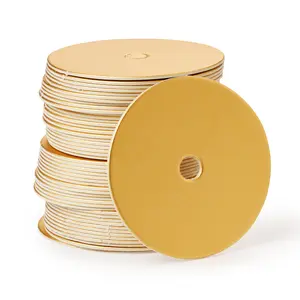 Cake Pop Boards, Champagne Gold (50pcs to a Package) - 2" Diameter Matte Finish with Straight Edge