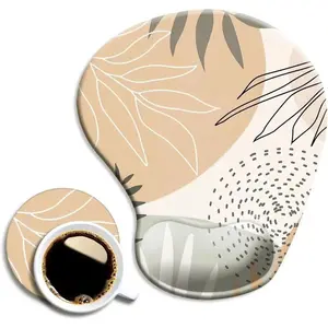 Ergonomic Mouse Pad with Wrist Support,Mouse Pads with Non-Slip PU Base for Home Office Working Studying Easy Typing & Pain Relief