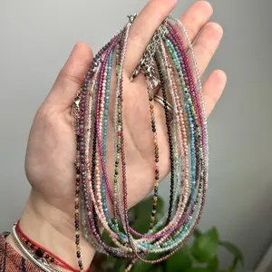 Natural Beaded Crystal Necklaces
